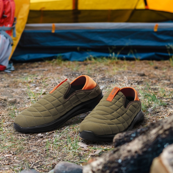 Unisex Hiking Slip-On Walking Shoes - ARMY-GREEN - 1